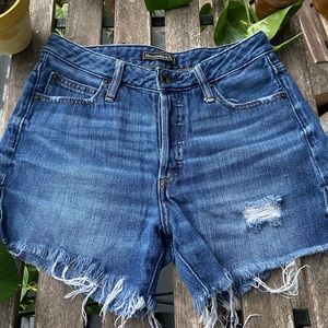 A&F Denim Shorts Mid Rise